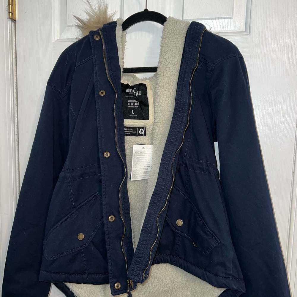 Navy Hollister Coat